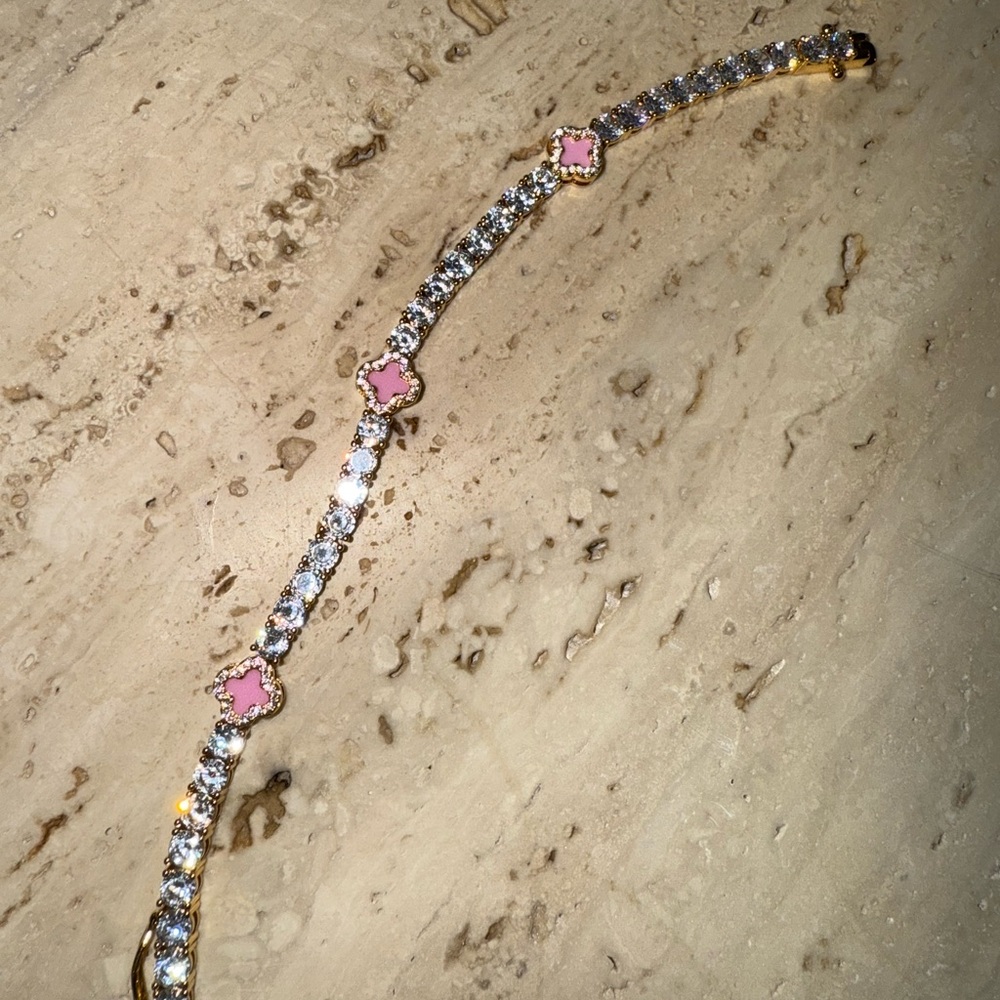 Elegant Pink and gold Women's Bracelet